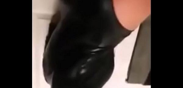  The Perfect Dominatrix Models Her Catsuit
